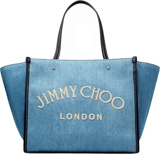 Jimmy Choo Fabric Varenne Medium Tote Bag