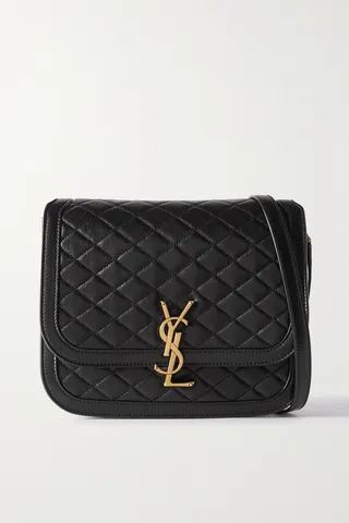 SAINT LAURENT - Solferino Medium Quilted Leather Shoulder Bag - Black