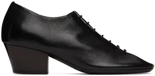 LEMAIRE Black Derbys Heels
