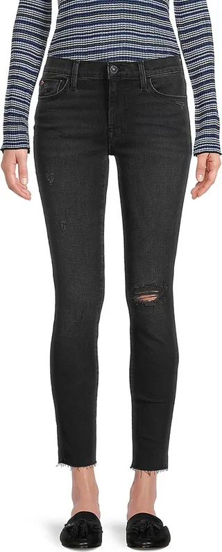 Natalie Mid Rise Distressed Jeans