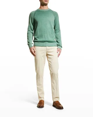 Men's Washed Knit Sweater