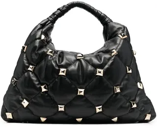 Pyramid-Stud Embellished Tote Bag