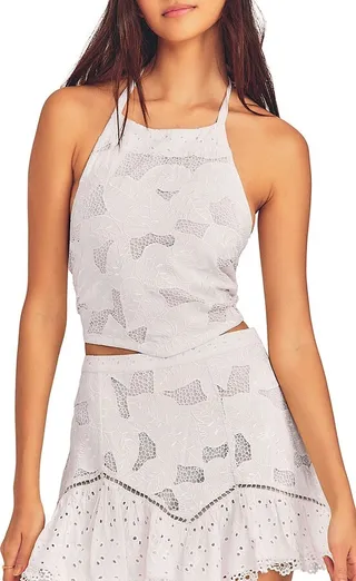 Omi Handkerchief Halter Crop Top