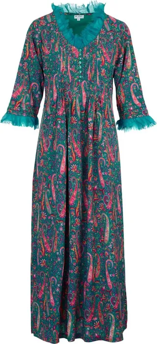 At Last... - Lola Dress In Peacock Paisley
