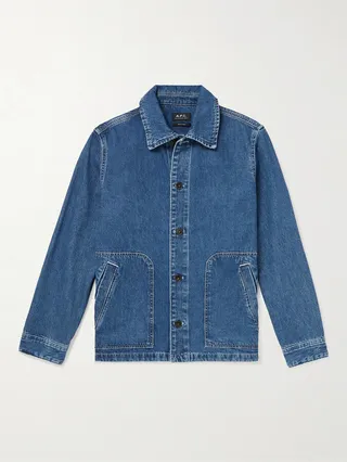 Antonio Logo-Embroidered Denim Jacket