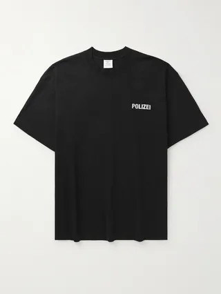 Poilzei Printed Cotton-Jersey T-Shirt