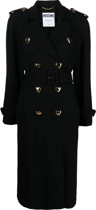 Double-Breasted Belted Coat
