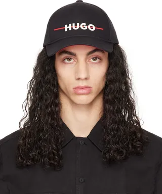 Hugo Black Cotton Cap