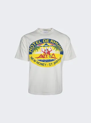 Hotel De Rhude Tee Vintage White