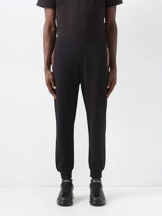 Logo-tape Cotton-jersey Track Pants