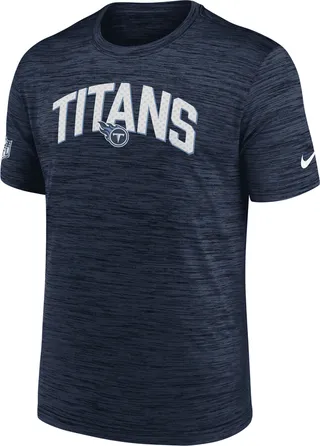 Nike Men's Dri-FIT Velocity Athletic Stack (NFL Tennessee Titans) T-Shirt in Blue