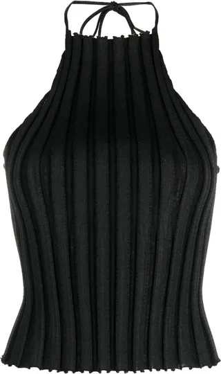 Halterneck Knitted Top