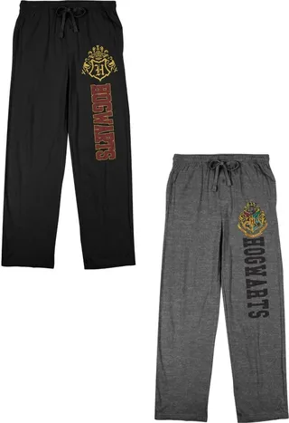 Harry Potter Hogwarts Men’s 2-Pack Sleep Pajama Pants-Large