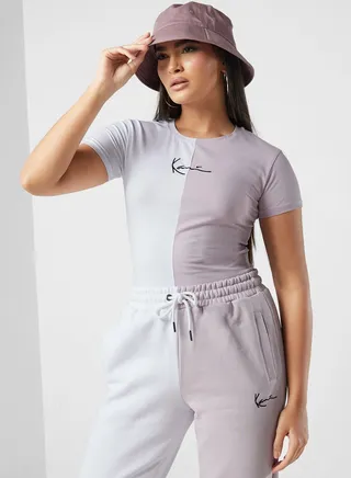 Signature Split Cropped T-Shirt