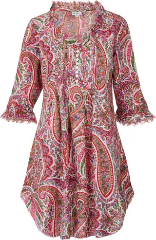 At Last... - Annabel Cotton Tunic In Summer Paisley