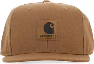 Baseball cap realized in pure cotton enriched by leather logoed patch at the front.