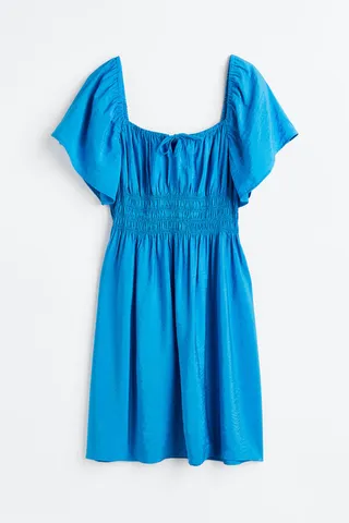 Smocked-waist Dress