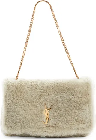 Kate Reversible Genuine Shearling Shoulder Bag