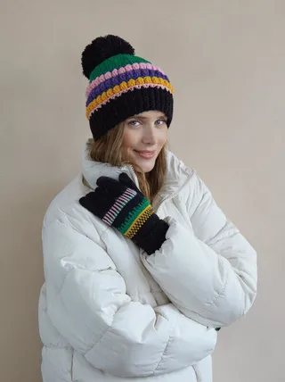 Shiraleah Vaughn Touchscreen Gloves - Black