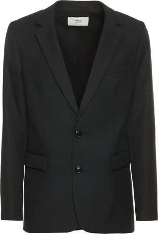 Wool gabardine jacket