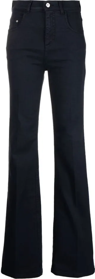 High-Waisted Bootcut Jeans