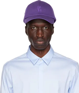 Wooyoungmi Purple Embroidered Cap