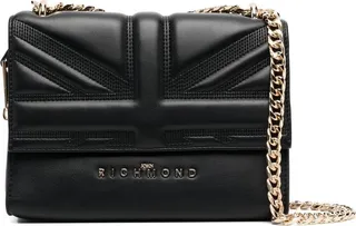 Logo-Plaque Quilted Shoulder Bag