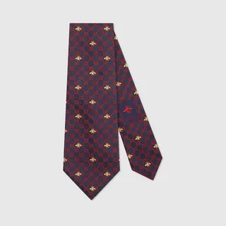GG bees silk tie