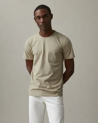 Heavyweight Pocket Tee - Spray Green