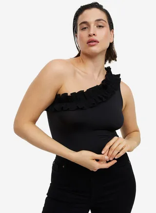 One Shoulder Knitted Body