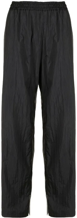 Elasticated Straight-Leg Trousers