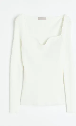 Rib-knit Top