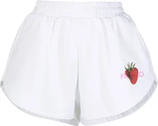 Graphic-Print Track Shorts