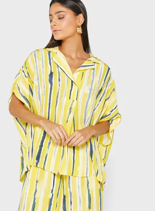 Printed Button Down Shirt