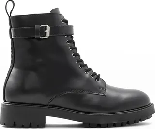Finley Suede Lace-Up Combat Booties