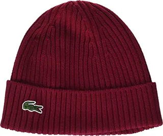 Lacoste Men's Ribbed Wool Beanie