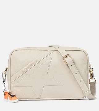 Star leather shoulder bag