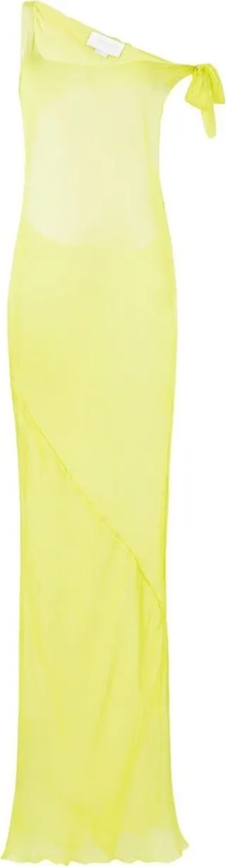 The Citrus bias-cut silk chiffon dress