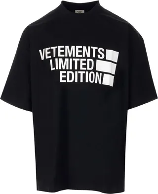 Vetements Logo Printed Crewneck T-Shirt