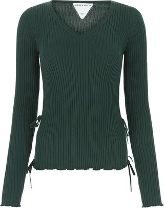 Bottega Veneta V-Neck Ribbed Jumper