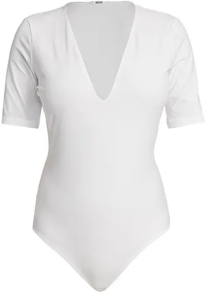 Deep V-Neck String Bodysuit