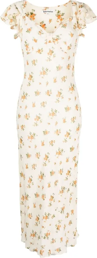 Lisola floral-print midi dress