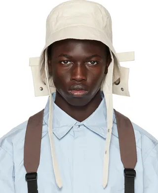 Craig Green Beige Woven Bucket Hat