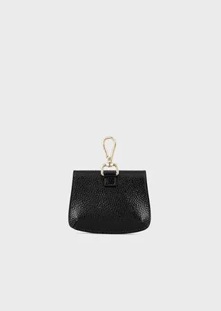 La Prima pebbled patent-leather mini charm