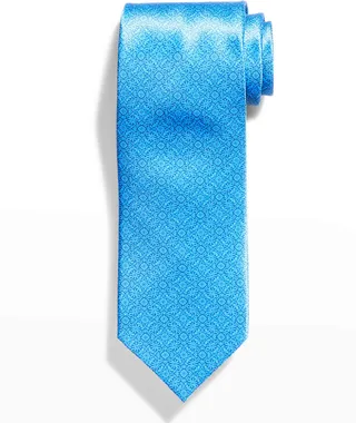 Men's Silk Tapestry Print Tie