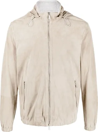 Hooded Leather Jacket