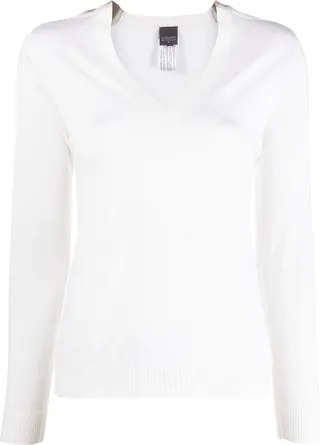 V-Neck Fine Knit Jumper