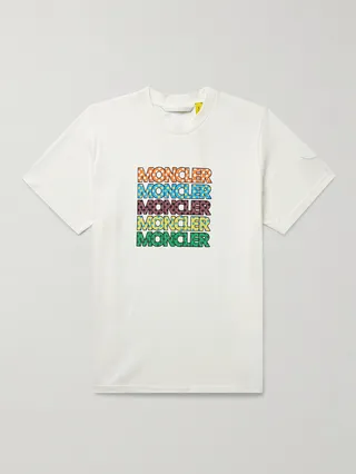 2 Moncler 1952 Logo-Print Cotton-Jersey T-Shirt