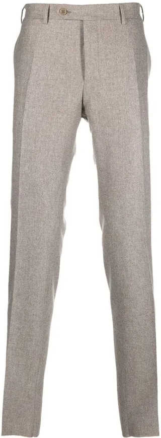 Straight-Leg Wool Trousers