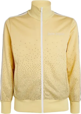 Palm Angels Embellished Zip-Up Track Jacket
